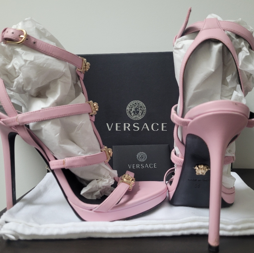 Versace Barbie Pink Sandals - Picture 2 of 8